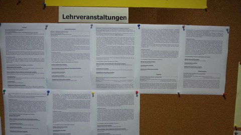 Überblick Lehrveranstaltungen