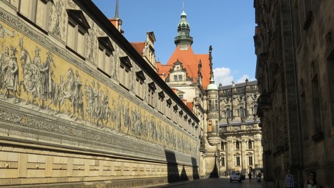 Am Fürstenzug in Dresden
