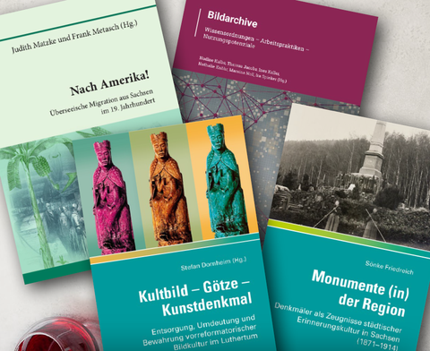 Buchcover aus den Publikationen des Instituts für Sächsische Geschichte und Volkskunde