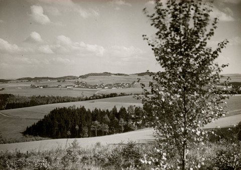 Blick über das Elstertal bei Pfaffenhaus 1937/38
