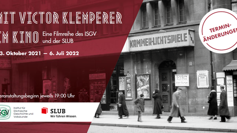 Flyer zur Kinoreihe Mit Victor Klemperer im Kino