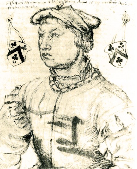 Zeichnung von Hermann von Weinsfeld