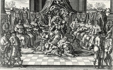 Kaiser Ferdinand III. im Kreise der Kurfürsten