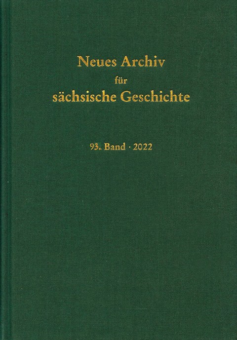 Einband des Neuen Archivs für Sächsische Geschichte 2022