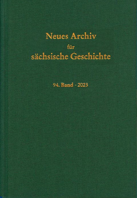 Buchcover des Neuen Archivs für Sächsische Geschichte, 94. Jahrgang 2023