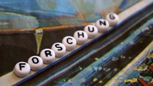 Schriftzug Forschung