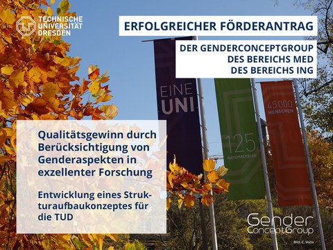 Erfolgreicher Förderantrag GenderConceptGroup