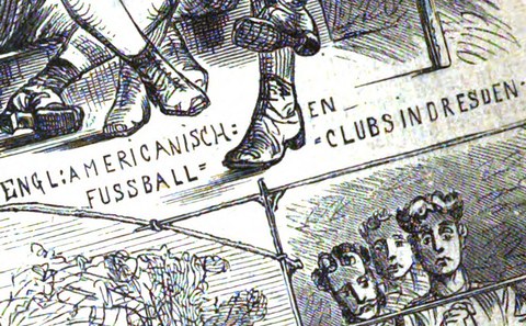 ettspiele des englisch-amerikanischen Fußballclubs in Dresden