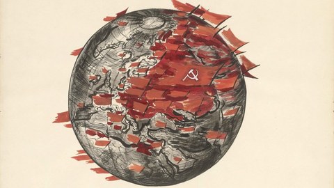 Lea Grundig, Blatt 1 aus der Folge "Zum Komunistischen Manifest", 1968 Tusche, Pinsel in Wasserfarben, 80 x 65 cm Kupferstich-Kabinett, Staatliche Kunstsammlungen Dresden