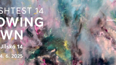 Banner: CRASHTEST 14: Slowing Down | galerie Jilská 14 | 7.5. - 14.6.2025