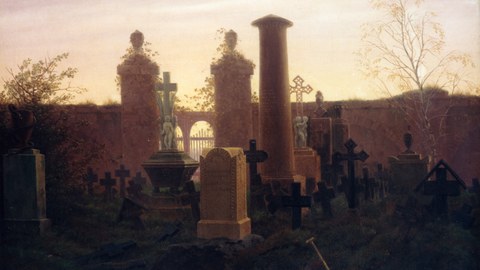 Caspar David Friedrich, Kügelgens Grab, 1821-22, Museum Behnhaus Drägerhaus