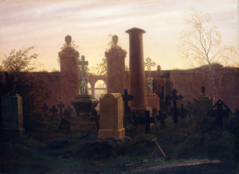 Caspar David Friedrich, Kügelgens Grab, 1821-22, Museum Behnhaus Drägerhaus