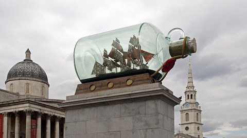 Yinka Shonibare, Nelson's Ship in a Bottle, 2010, Trafalgar Square, London