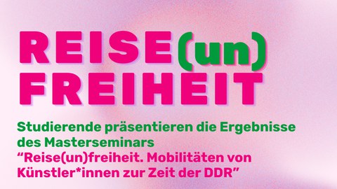 Poster der Veranstaltung "Reiseunfreiheit"