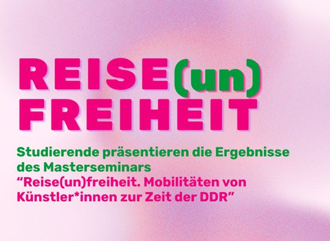 Poster der Veranstaltung "Reiseunfreiheit"
