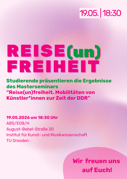 Flyer, "Reiseunfreiheit", Vorderseite