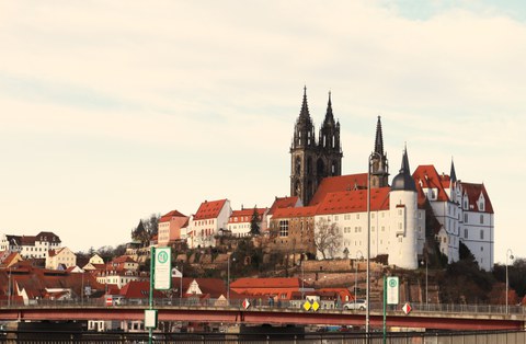 Foto der Stadtansicht von Meißen