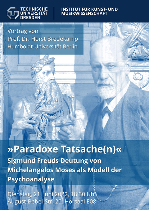 Poster zum Vortrag von Prof. Dr. Horst Bredekamp: Paradoxe Tatsachen