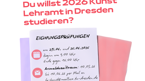 Grafik mit Datenübersicht für die Termine der Eignungsprüfungen im Sommersemester 2026