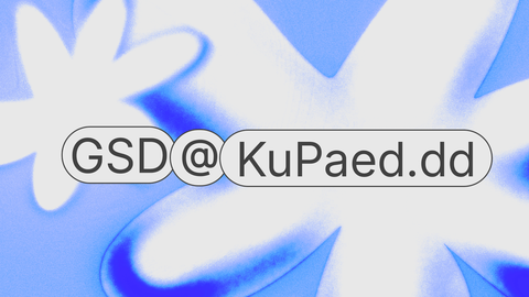 Grafik mit Schriftzug "GSD @ KuPaed"