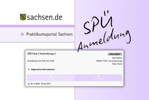 Grafik zur SPÜ Anmeldung für das Sommersemester 2026