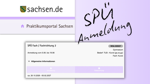 Grafik zur SPÜ Anmeldung für das Sommersemester 2026