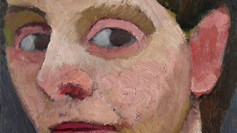 Paula Modersohn-Becker, Selbstbildnis mit Hand am Kinn, 1906/07