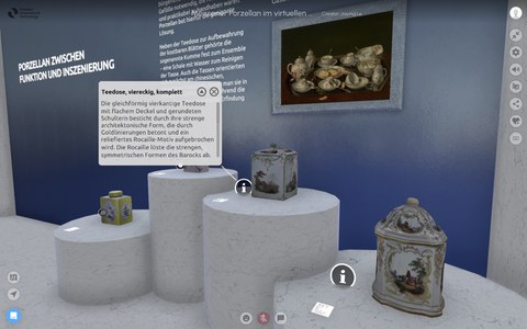 Exponate der virtuellen Ausstellung "Meissener Porzellan im virtuellen Fokus"