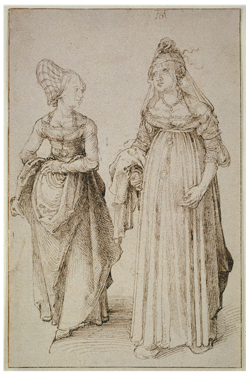 Albrecht Dürer, Nürnbergerin und Venezianerin, ca. 1495