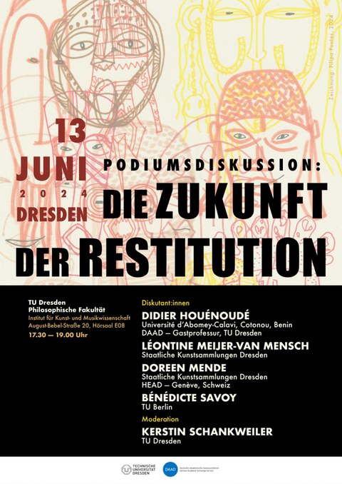 Podiumsdiskussion: Die Zukunft der Restitution, 13.06.24 17:30 Uhr, ABS/E08/H