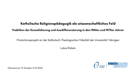 Vortrag Lukas Ricken