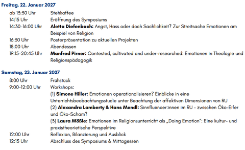 Tagungsprogramm