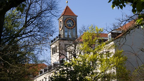 Blick auf das Institusgebäude