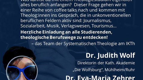 Plakat der Veranstaltung Theologie und Berufe