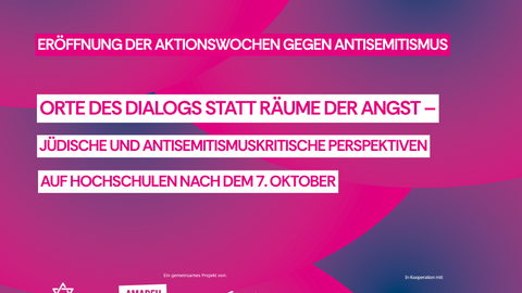Plakat Jüdische Antisemitismuswochen