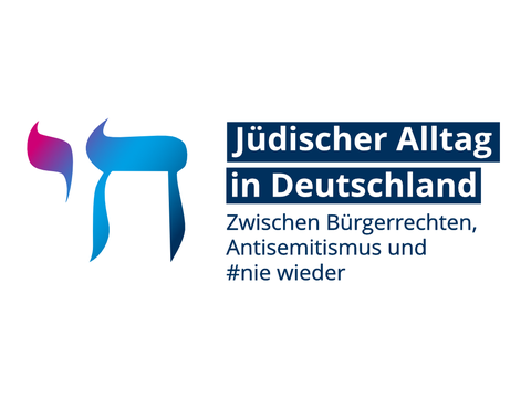 Logo für den Begleitstudiengang "Jüdischer Alltag in Deutschland. Zwischen Bürgerrechten, Antisemitismus und #niewieder"