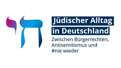 Logo für den Begleitstudiengang "Jüdischer Alltag in Deutschland. Zwischen Bürgerrechten, Antisemitismus und #niewieder"