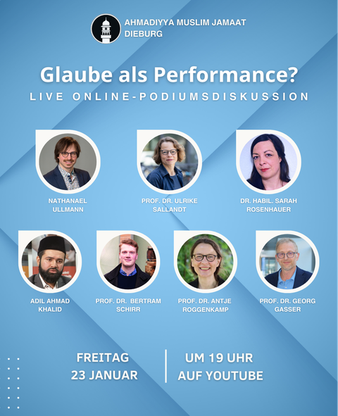 Flyer „Glaube als Performance?“