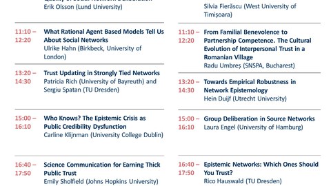 Poster - Workshop Trust in Epistemic Networks