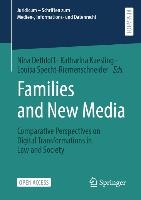ein Titelblatt mit der Schrift "Families and New Media"