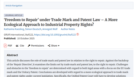 Screenshot Titel und Abstract