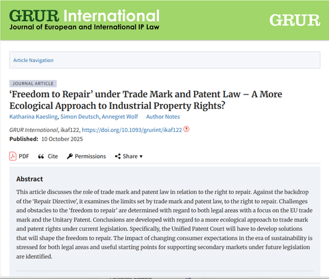 Screenshot Titel und Abstract