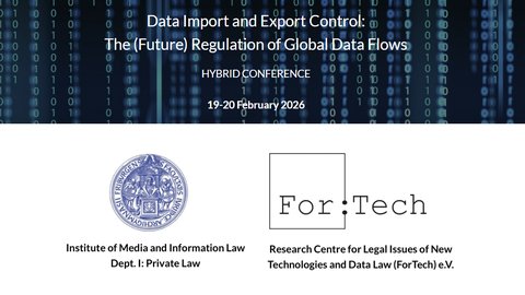 Data Import and Export Control: The (Future) Regulation of Global Data Flows   HYBRID CONFERENCE