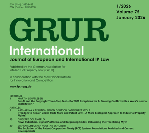 GRUR INT Vol. 75 2026