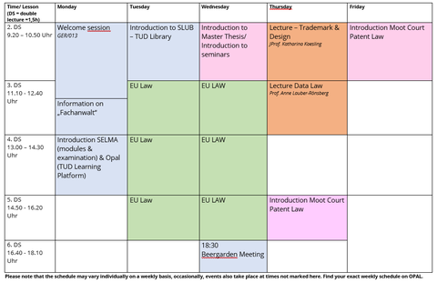 Schschedule induction 2025