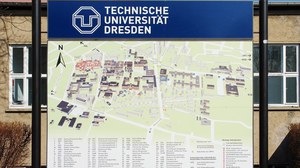 Ein Lageplan des Hauptcampus der TU Dresden