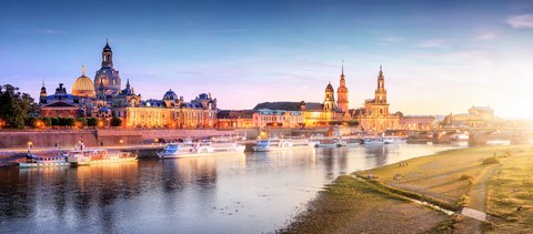 Sicht auf Dresden von der Neustadt aus