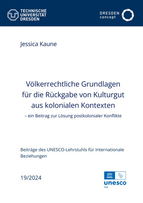 Titelblatt des Beitrags Völkerrechtliche Grundlagen für die Rückgabe von Kulturgut aus kolonialen Kontexten