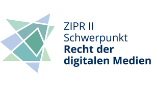 Logo des Zertifikatskurses mit dem Schwerpunkt Recht der digitalen Medien