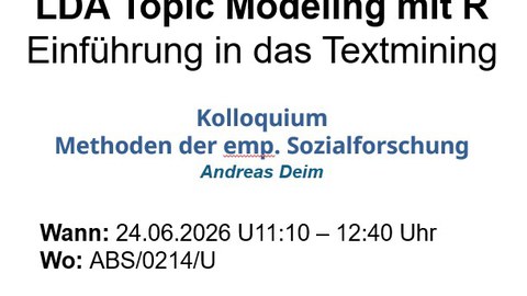 Impulsvortrag Topic Modeling